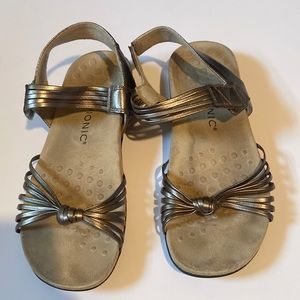 Vionic Talulah Silver Metallic Strappy Sandals
